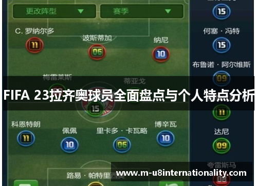 FIFA 23拉齐奥球员全面盘点与个人特点分析