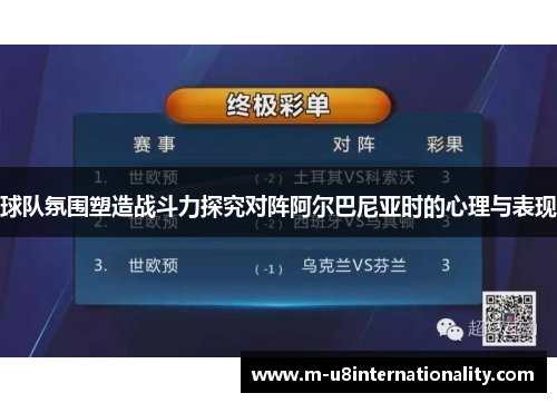 球队氛围塑造战斗力探究对阵阿尔巴尼亚时的心理与表现